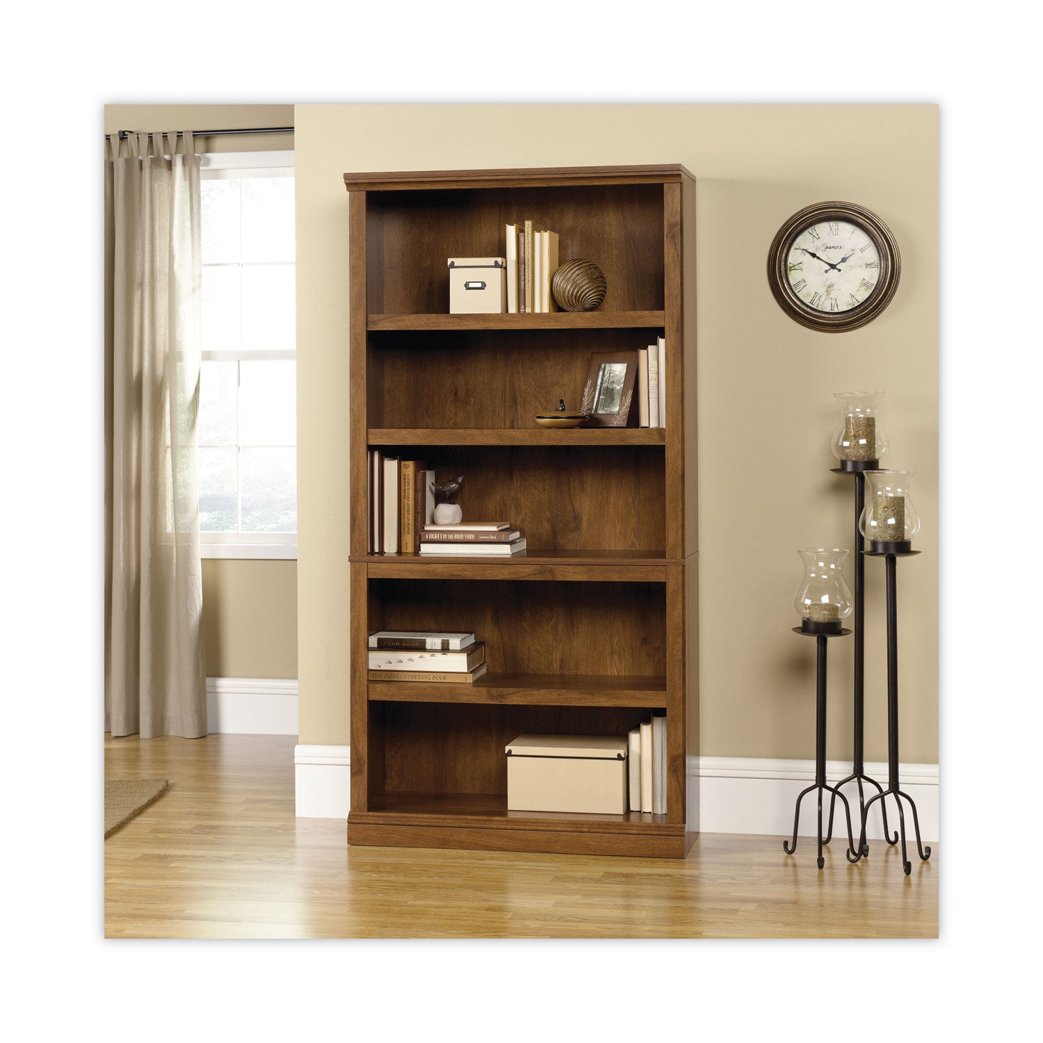 select-collection-bookcase-five-shelf-3527w-x-1322d-x-6976h-oiled-brown_swc410367 - 2