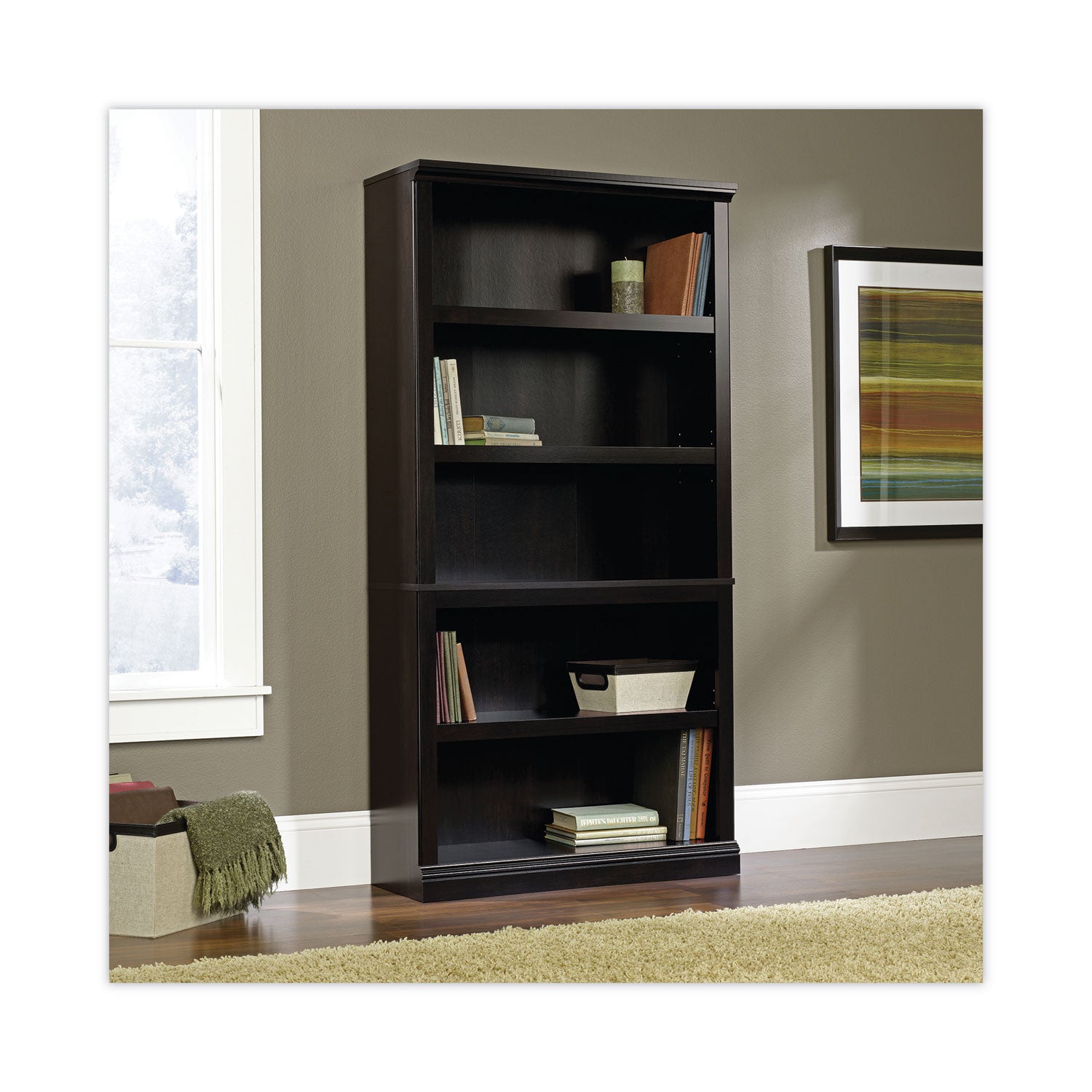 select-collection-bookcase-five-shelf-3527w-x-1322d-x-6976h-estate-black_swc414235 - 2