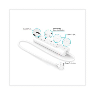kasa-smart-wifi-3-outlet-power-strip-3-ac-outlets-2-usb-ports-white_tplkp303 - 2