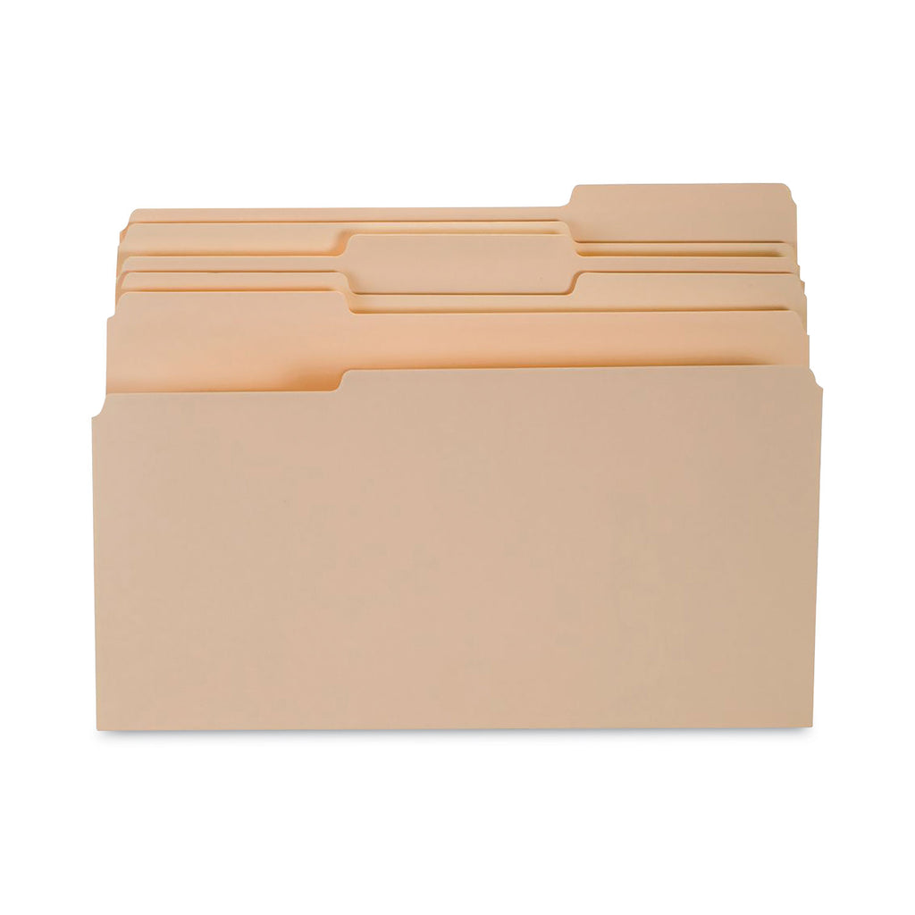 30%-recycled-top-tab-file-folders-1-3-cut-tabs-assorted-legal-size-manila-24-pack_tud235408 - 1