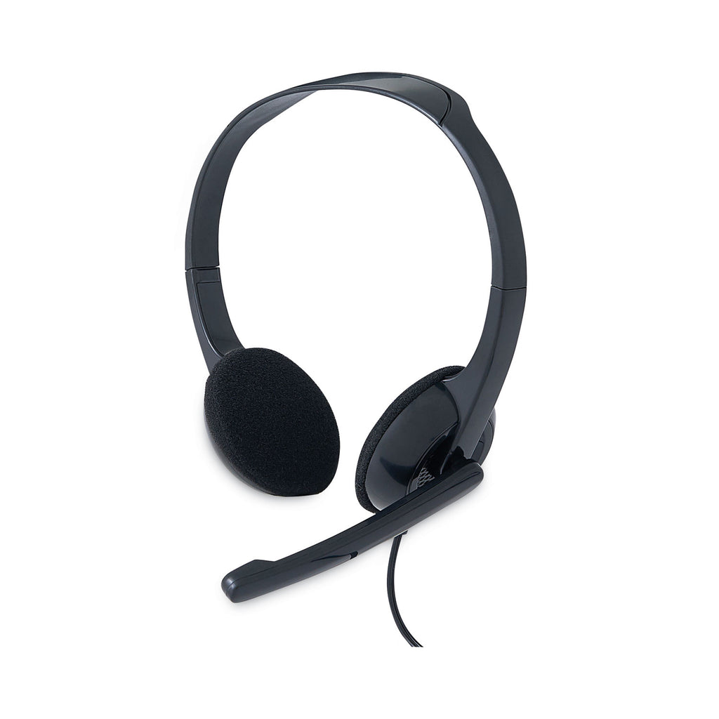 Verbatim Stereo Headset with Microphone - Stereo - Mini-phone (3.5mm) - Wired - 32 Ohm - 20 Hz - 20 kHz - Over-the-head - Binaural - Circumaural - 5.74 ft Cable - Omni-directional Microphone