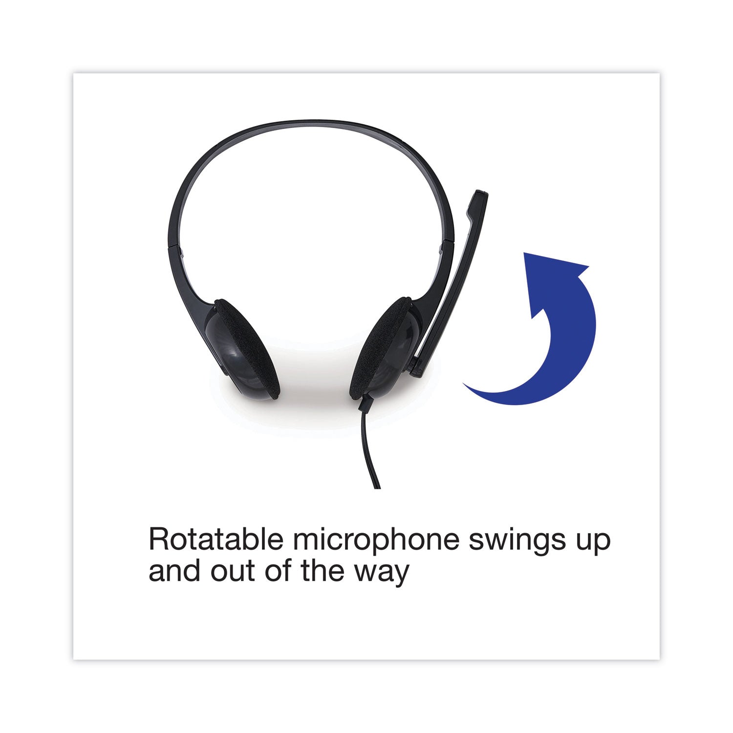 Verbatim Stereo Headset with Microphone - Stereo - Mini-phone (3.5mm) - Wired - 32 Ohm - 20 Hz - 20 kHz - Over-the-head - Binaural - Circumaural - 5.74 ft Cable - Omni-directional Microphone