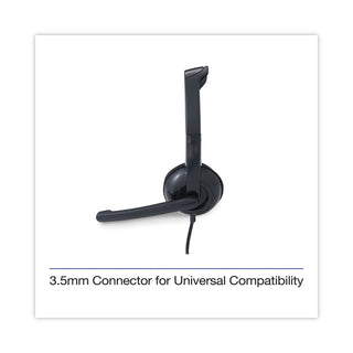 Verbatim Stereo Headset with Microphone - Stereo - Mini-phone (3.5mm) - Wired - 32 Ohm - 20 Hz - 20 kHz - Over-the-head - Binaural - Circumaural - 5.74 ft Cable - Omni-directional Microphone