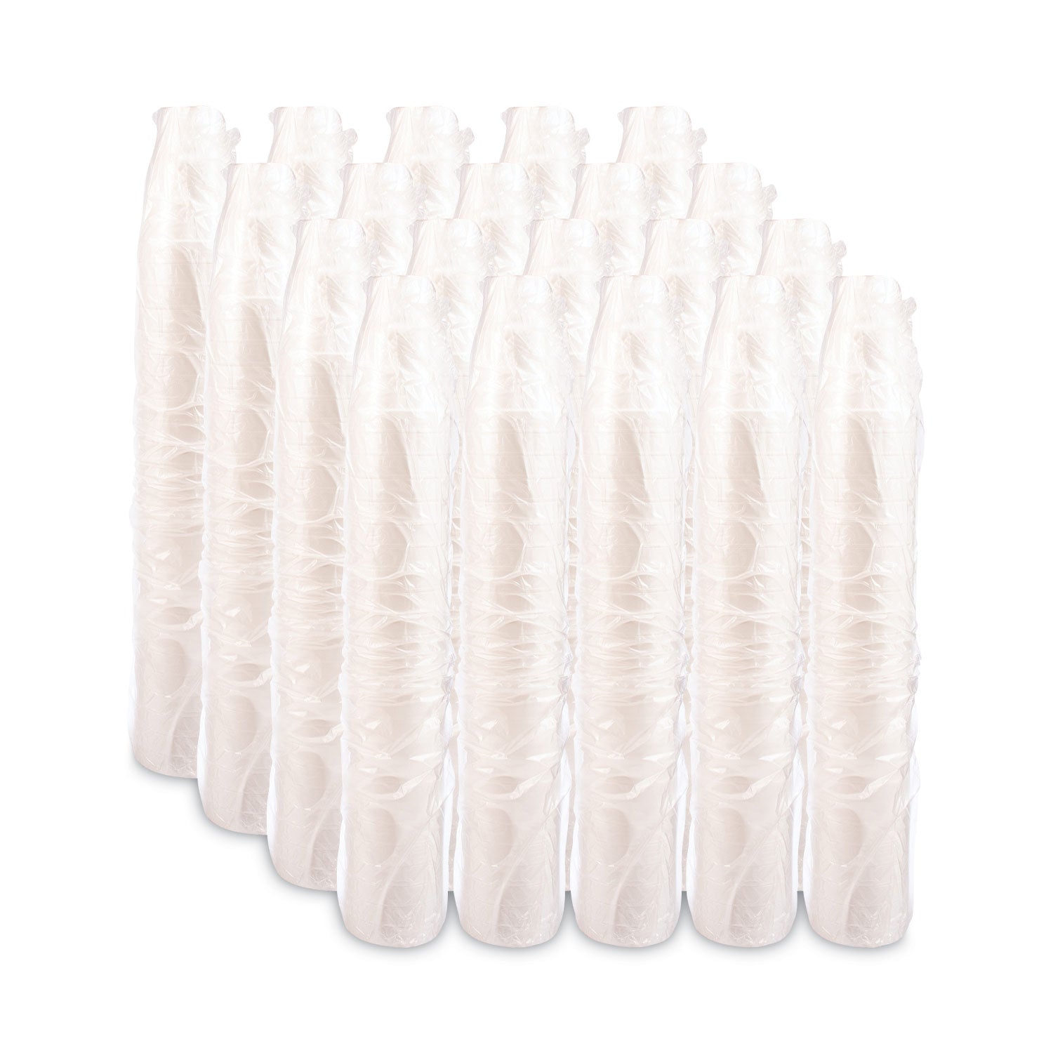 Foam Drink Cups, 32 oz, Tapered Bottom, White, 25/Bag, 20 Bags/Carton
