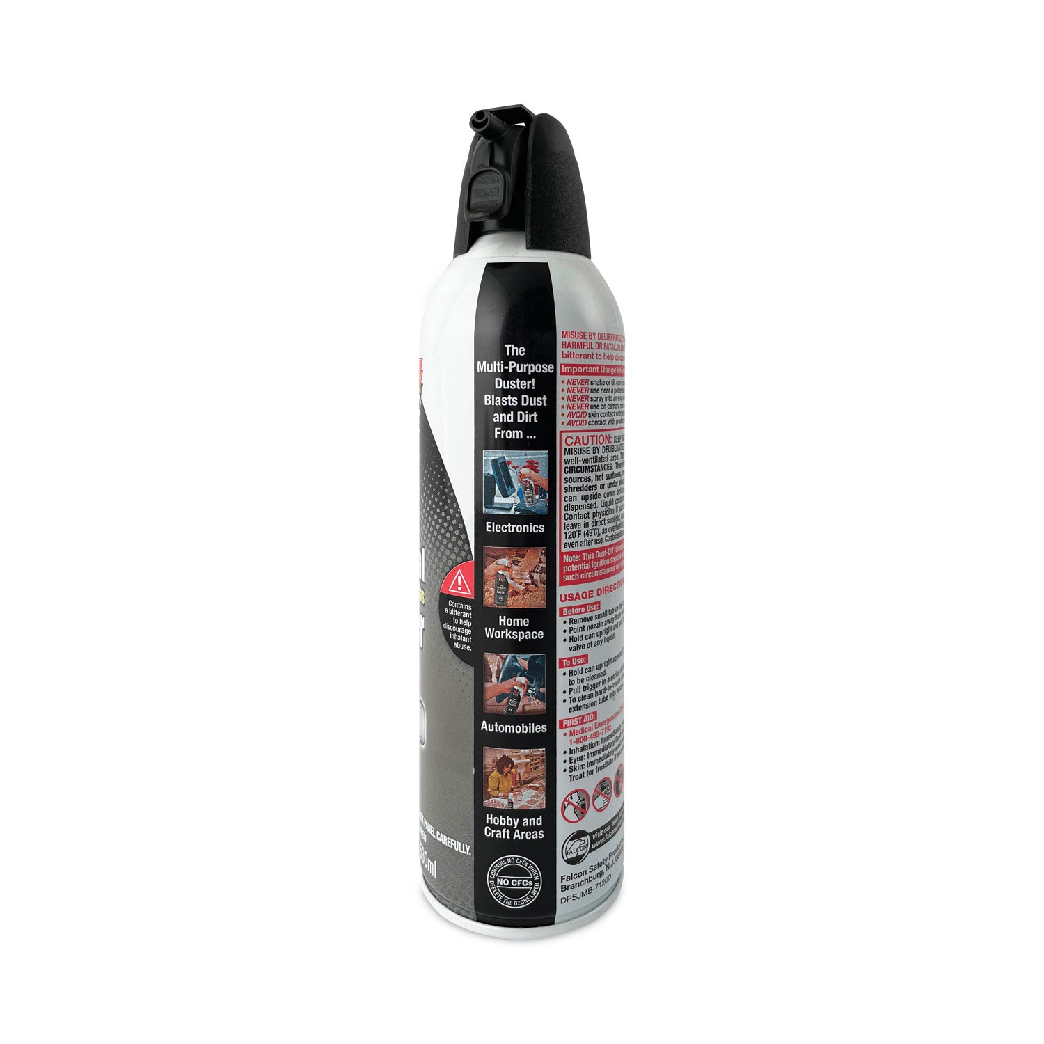 Disposable Compressed Air Duster, 17 oz Can, 2/Pack - 