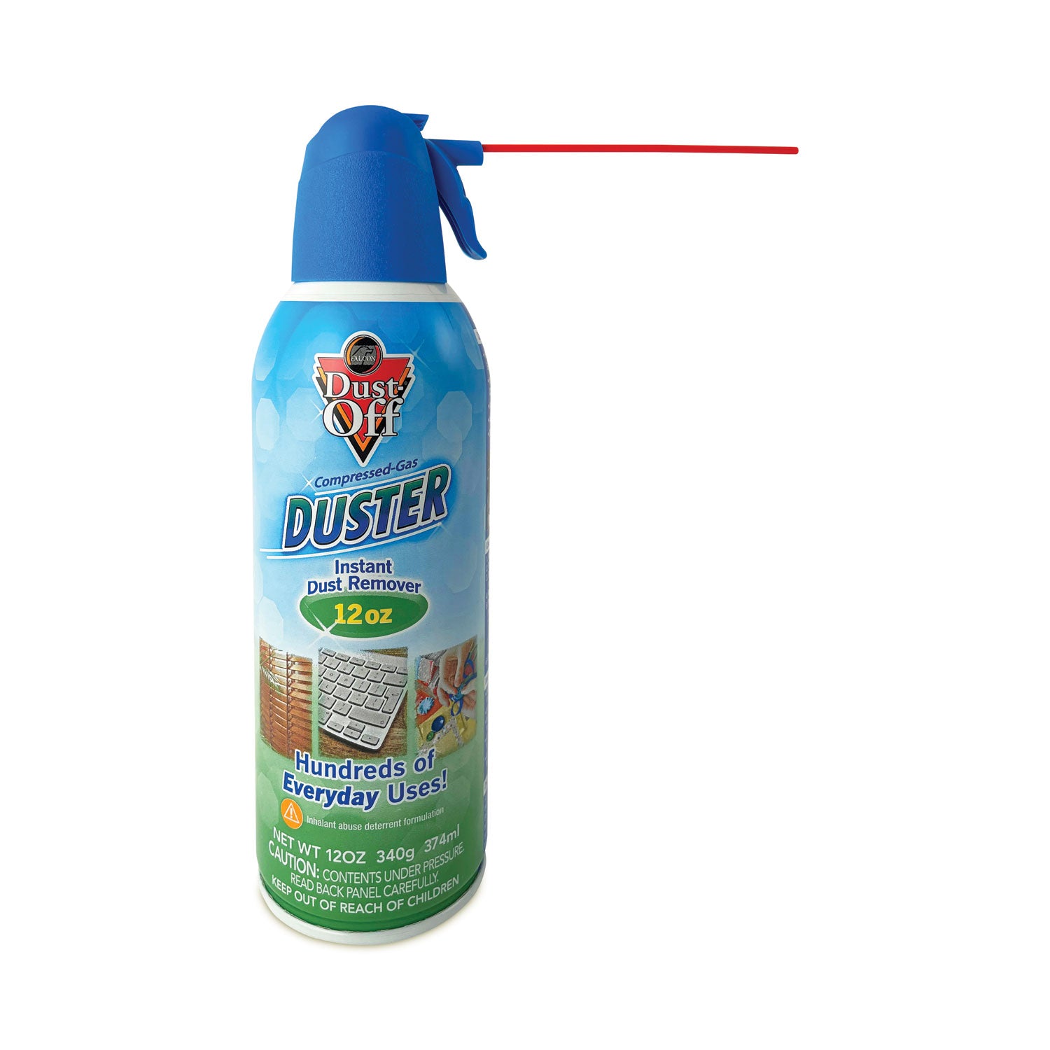 Disposable Compressed Air Duster, 12 oz Can - 