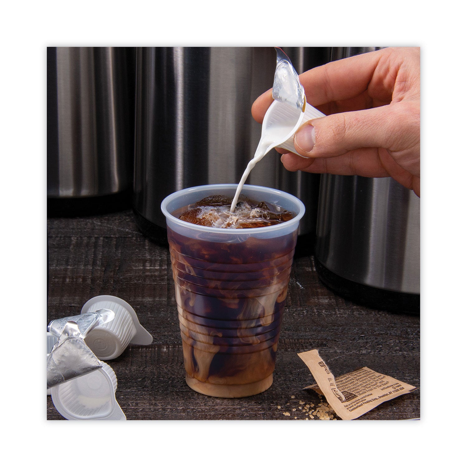 High-Impact Polystyrene Cold Cups, 10 oz, Translucent, 100 Cups/Sleeve, 25 Sleeves/Carton