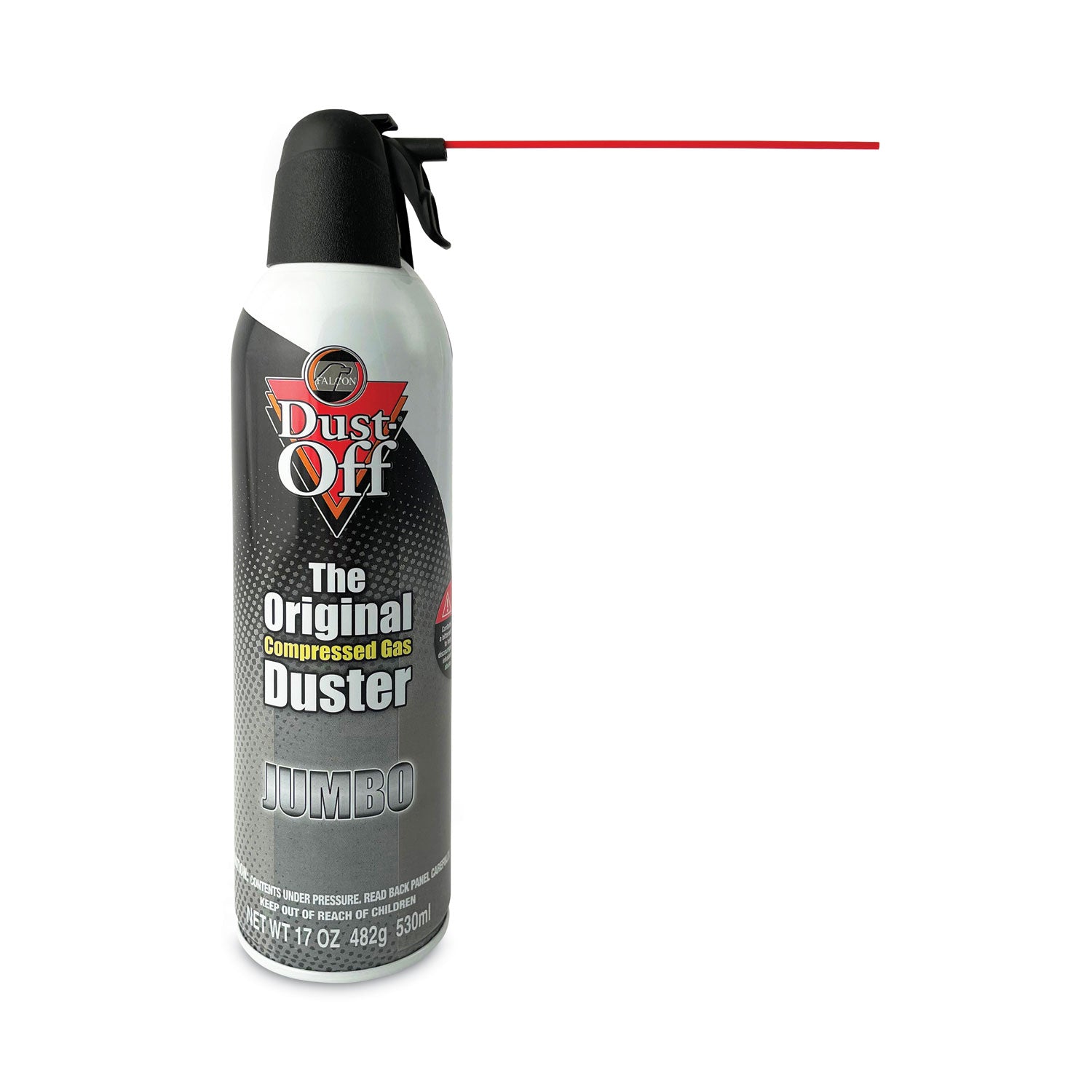 Disposable Compressed Air Duster, 17 oz Can, 2/Pack - 