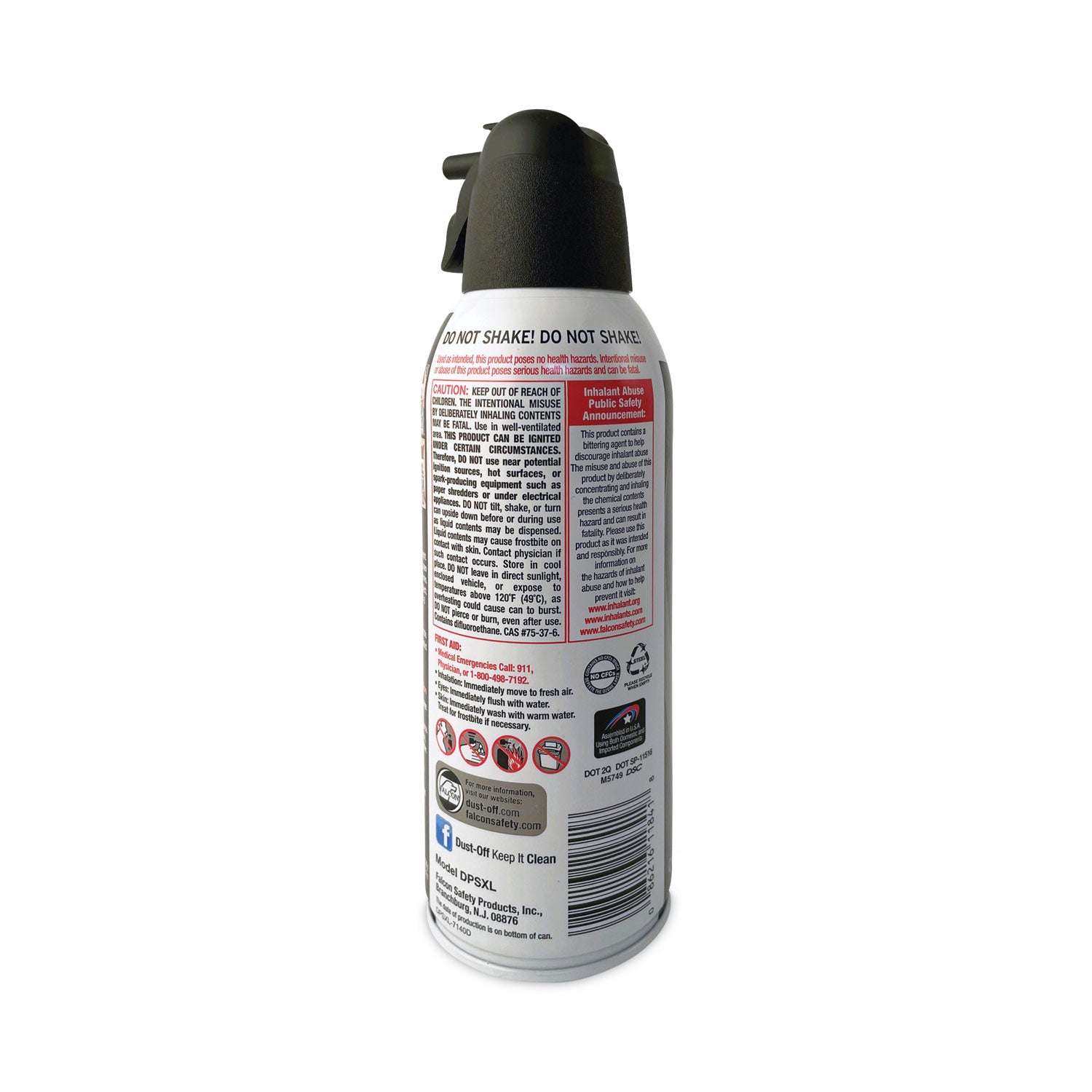 Disposable Compressed Air Duster, 10 oz Can - 