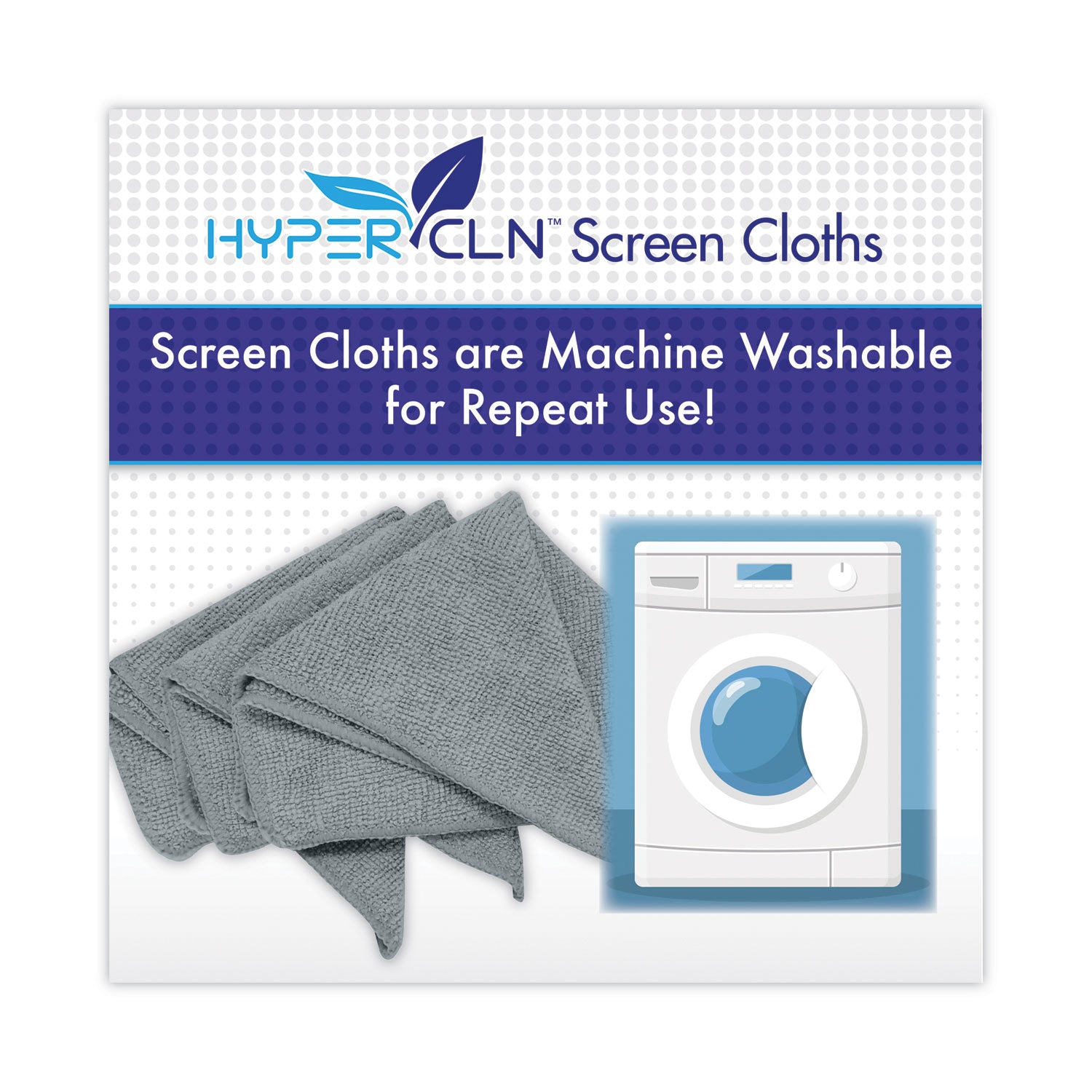 hypercln-screen-cloths-8-x-8-unscented-blue-3-pack_falhcncl - 8