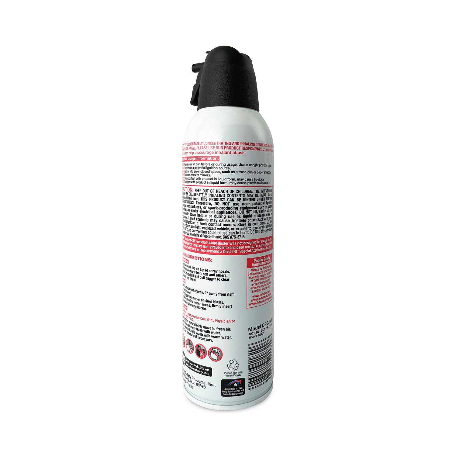 Disposable Compressed Air Duster, 17 oz Can - 