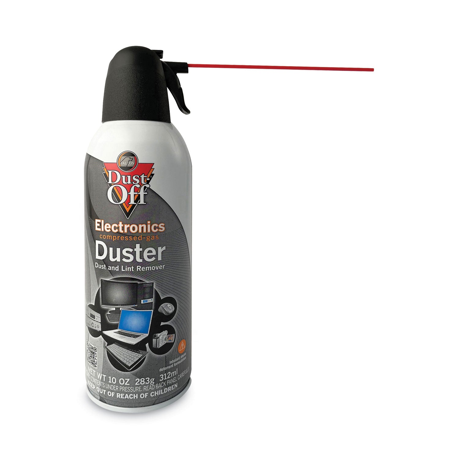 Disposable Compressed Air Duster, 10 oz Can, 2/Pack - 