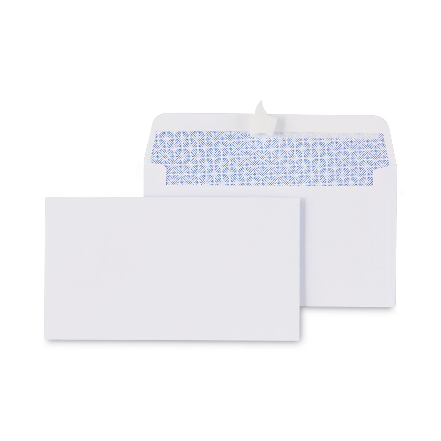 Peel Seal Strip Security Tint Business Envelope, #6 3/4, Square Flap, Self-Adhesive Closure, 3.63 x 6.5, White, 100/Box