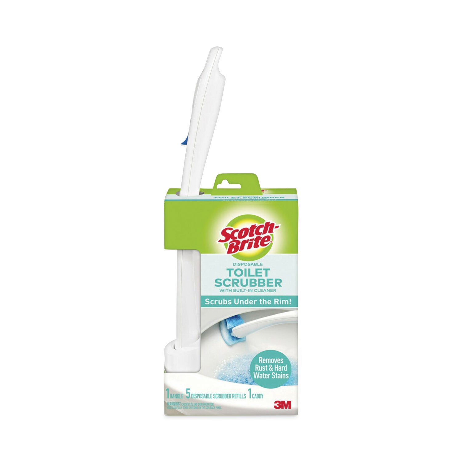 toilet-scrubber-starter-kit-1-handle-and-5-scrubbers-white-blue_mmm558sk4np - 1