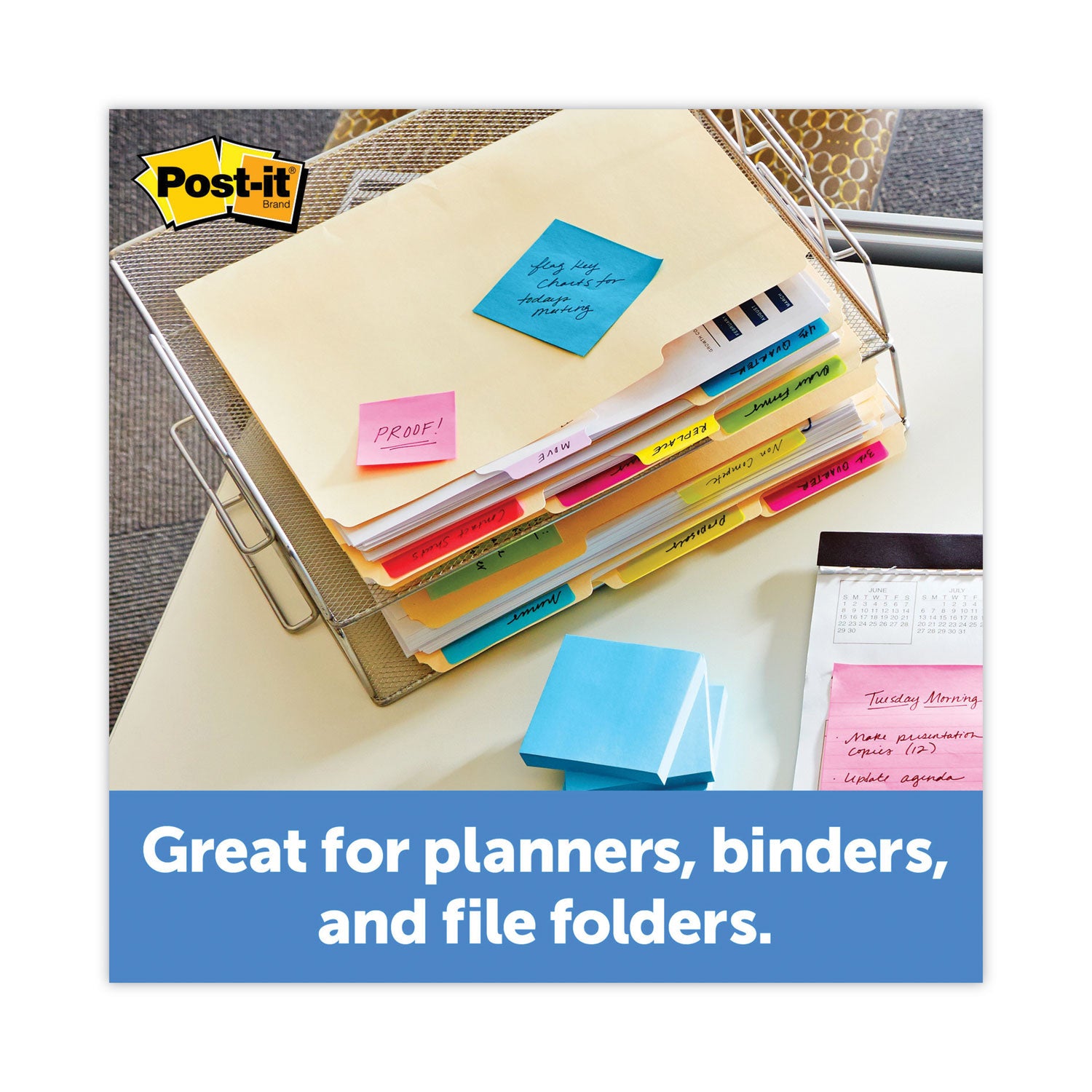 Solid Color Tabs, 1/5-Cut, Assorted Colors, 2" Wide, 30/Pack