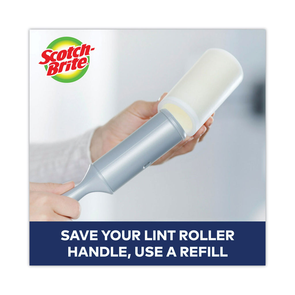 Lint Roller, Extra Sticky, Heavy-Duty Handlle, 48 Sheets/Roll