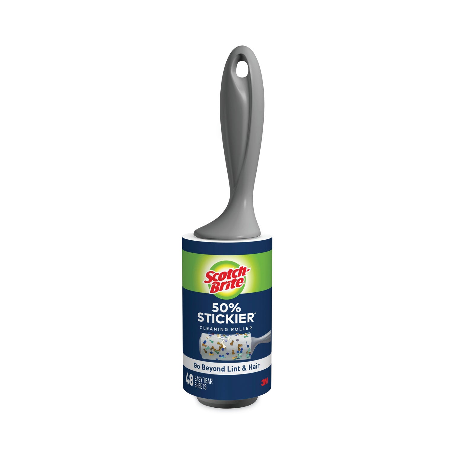 Lint Roller, Extra Sticky, Heavy-Duty Handlle, 48 Sheets/Roll