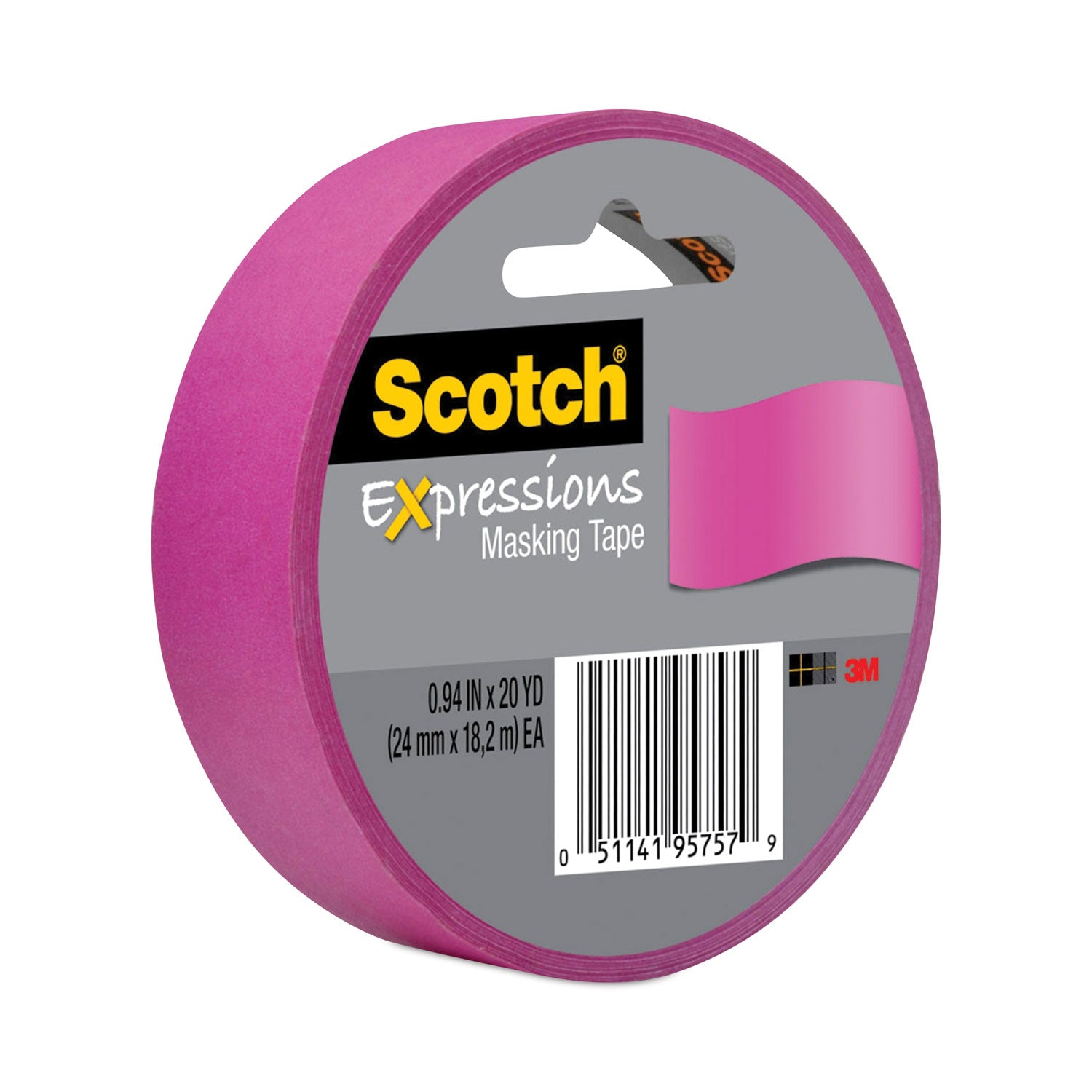 expressions-masking-tape-3-core-094-x-20-yds-fuchsia_mmm3437pnk - 1