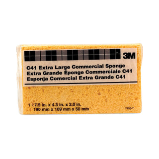 Scotch-Brite Extra-Large Commercial Sponge - 24/Carton - Cellulose - Yellow