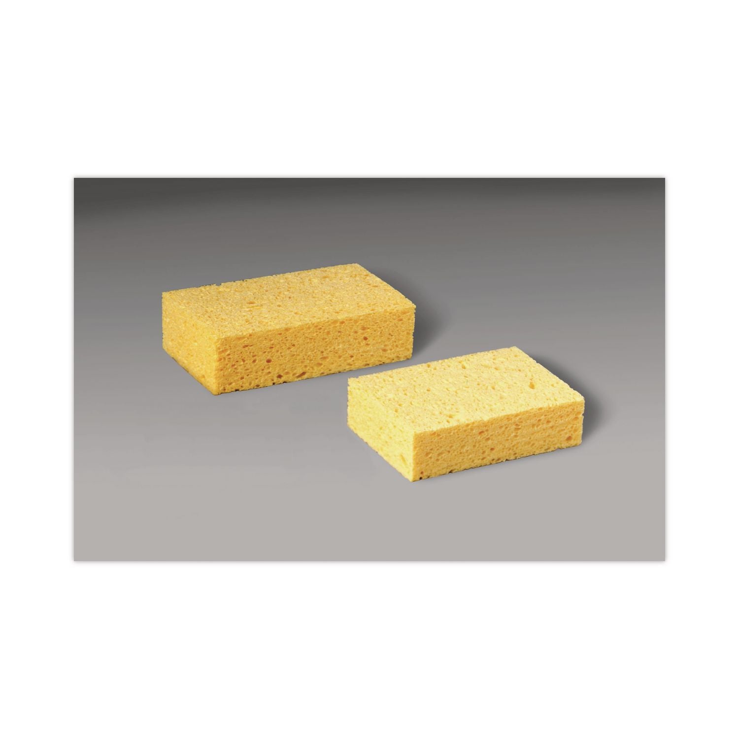 Scotch-Brite Extra-Large Commercial Sponge - 24/Carton - Cellulose - Yellow