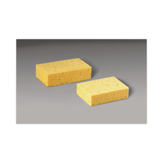 Scotch-Brite Extra-Large Commercial Sponge - 24/Carton - Cellulose - Yellow