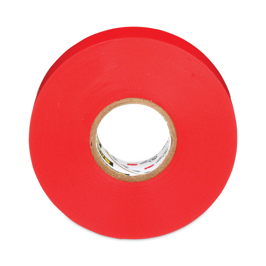 Scotch 35 Vinyl Electrical Color Coding Tape, 3" Core, 0.75" x 66 ft, Red - 