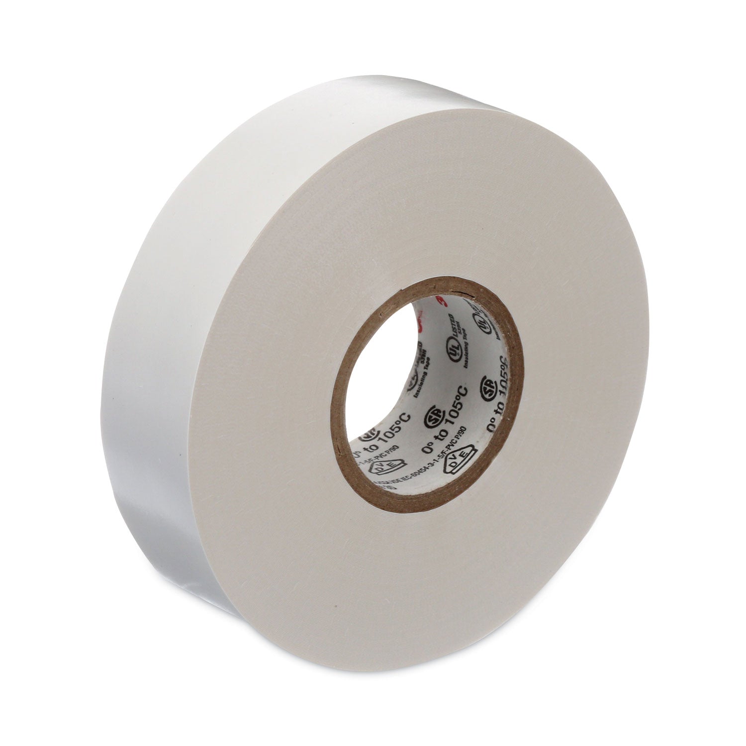 Scotch 35 Vinyl Electrical Color Coding Tape, 3" Core, 0.75" x 66 ft, White - 5