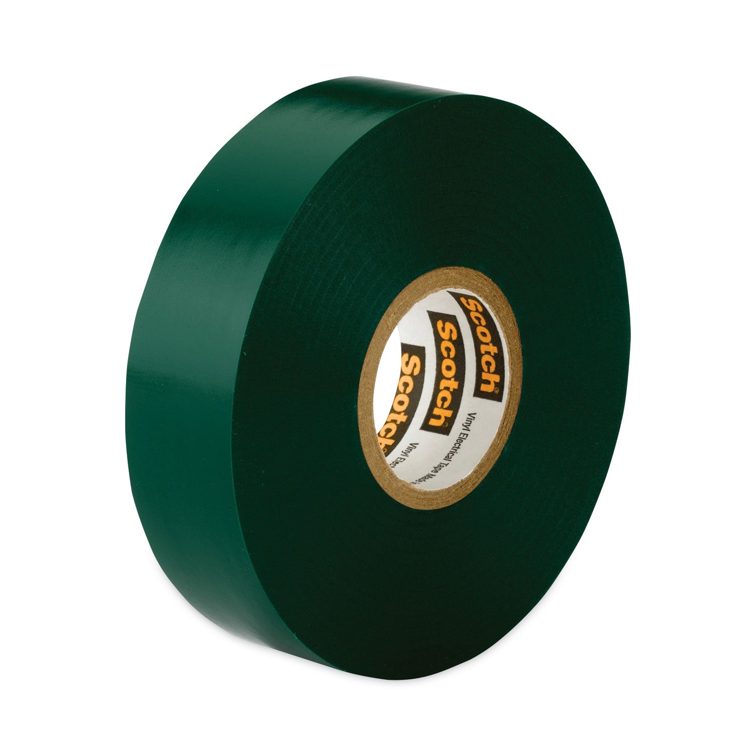 Scotch 35 Vinyl Electrical Color Coding Tape, 3" Core, 0.75" x 66 ft, Green - 