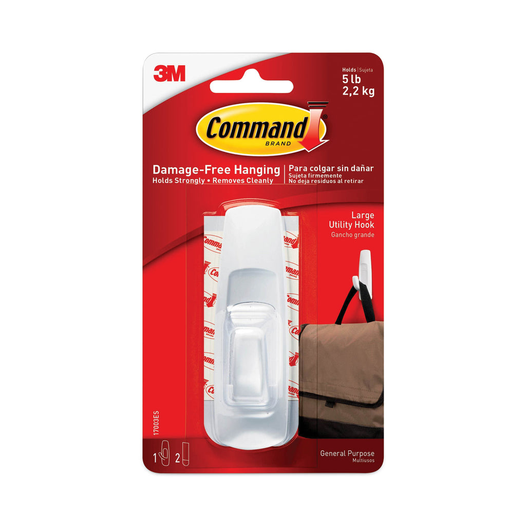 general-purpose-hooks-large-plastic-white-5-lb-capacity-1-hook-and-2-strips-pack_mmm17003es - 2