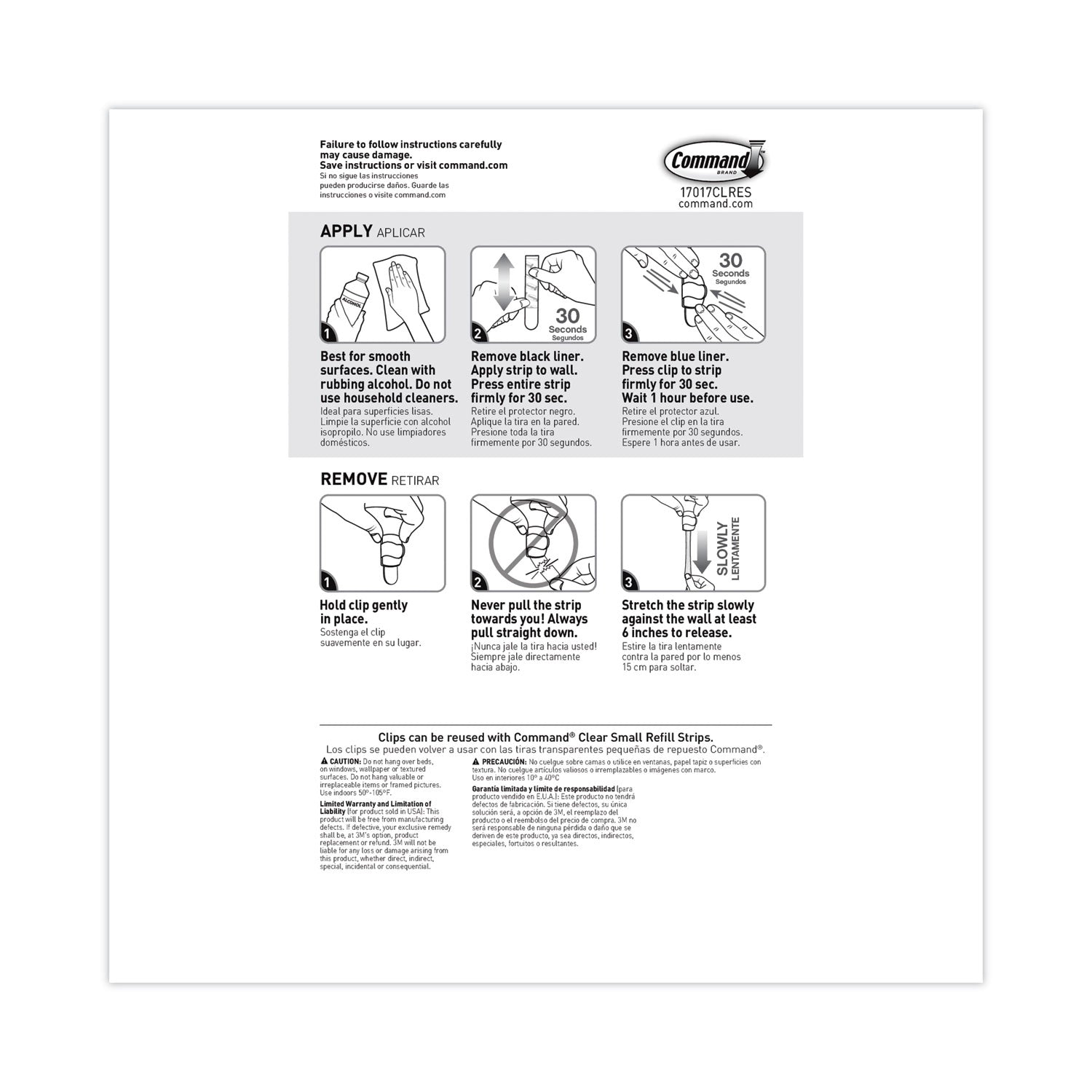 Cord Clip, Round, with Adhesive, 0.75"w, Clear, 4/Pack