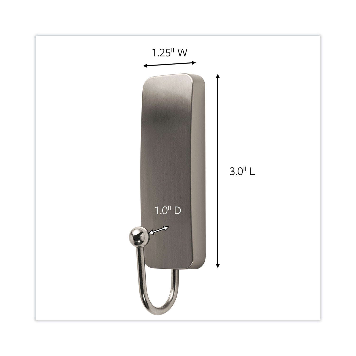 decorative-hooks-medium-metal-brushed-nickel-3-lb-capacity-2-hooks-and-4-strips-pack_mmm17034bn2es - 3