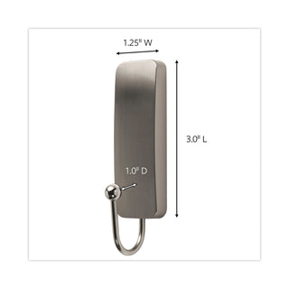 decorative-hooks-medium-metal-brushed-nickel-3-lb-capacity-2-hooks-and-4-strips-pack_mmm17034bn2es - 3