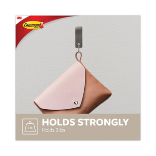 decorative-hooks-medium-metal-brushed-nickel-3-lb-capacity-2-hooks-and-4-strips-pack_mmm17034bn2es - 4