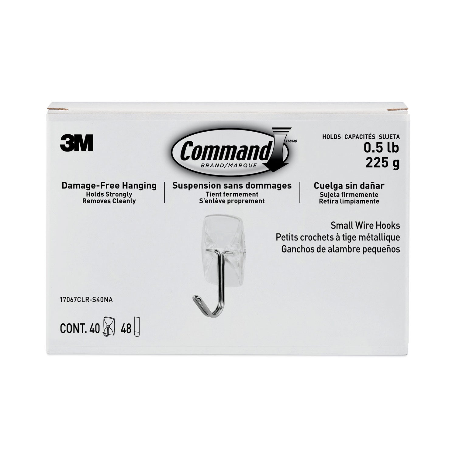 clear-hooks-and-strips-small-plastic-metal-05-lb-capacity-40-hooks-and-48-strips-pack_mmm17067clrs40n - 1