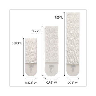 Picture Hanging Strips Big Pack, Removable, (4) Small, (6) Medium, (8) Large, White, 18 Pairs/Pack