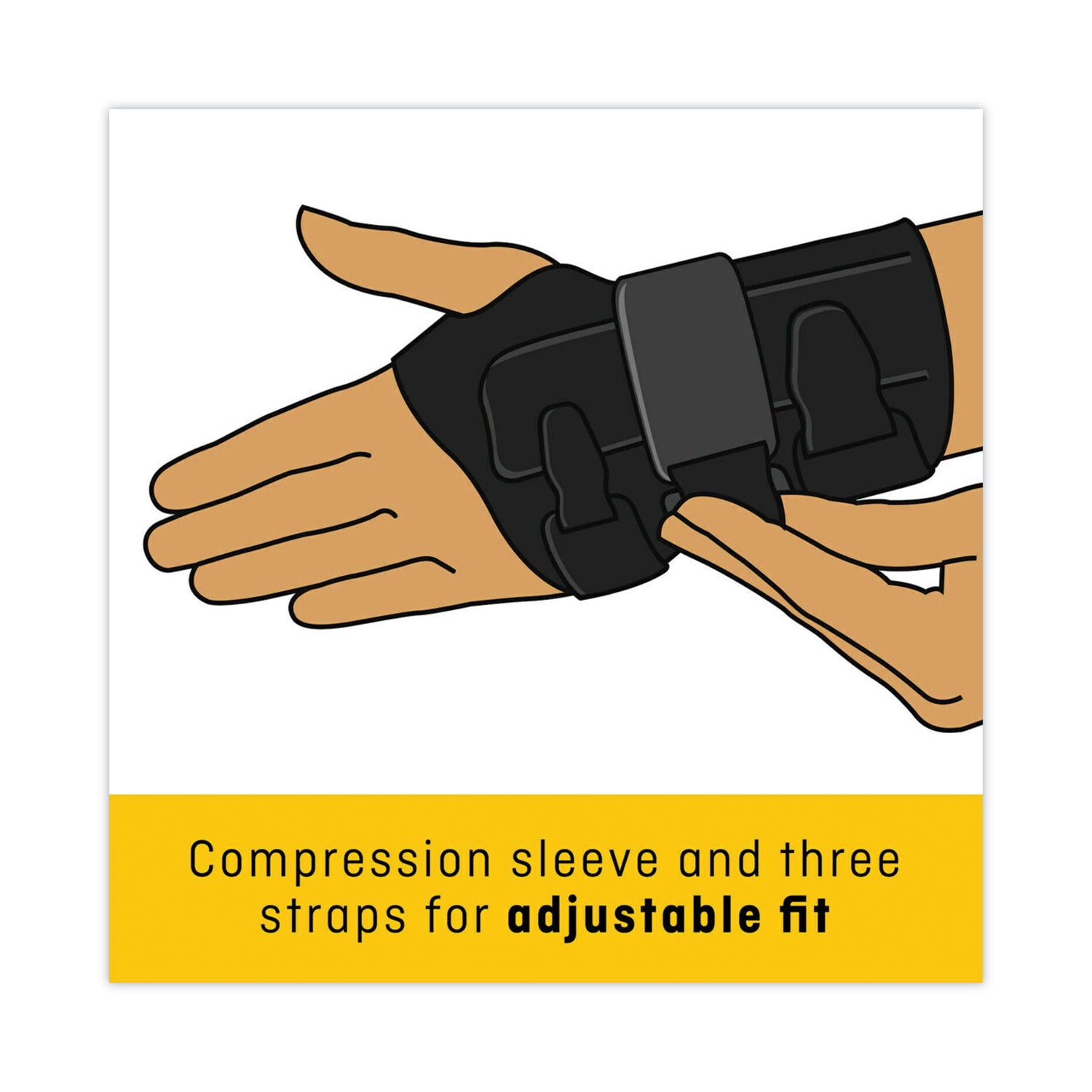 FUTURO Right-Hand Small/Medium Wrist Support - Black - 1 Pack