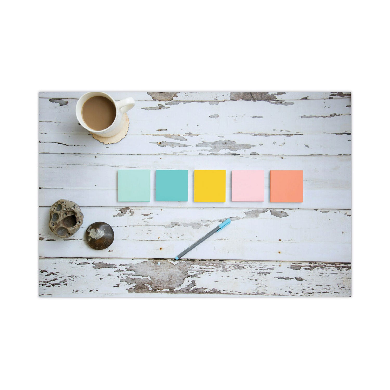Original Pads in Beachside Cafe Collection Colors, Cabinet Pack, 3" x 3", 100 Sheets/Pad, 18 Pads/Pack