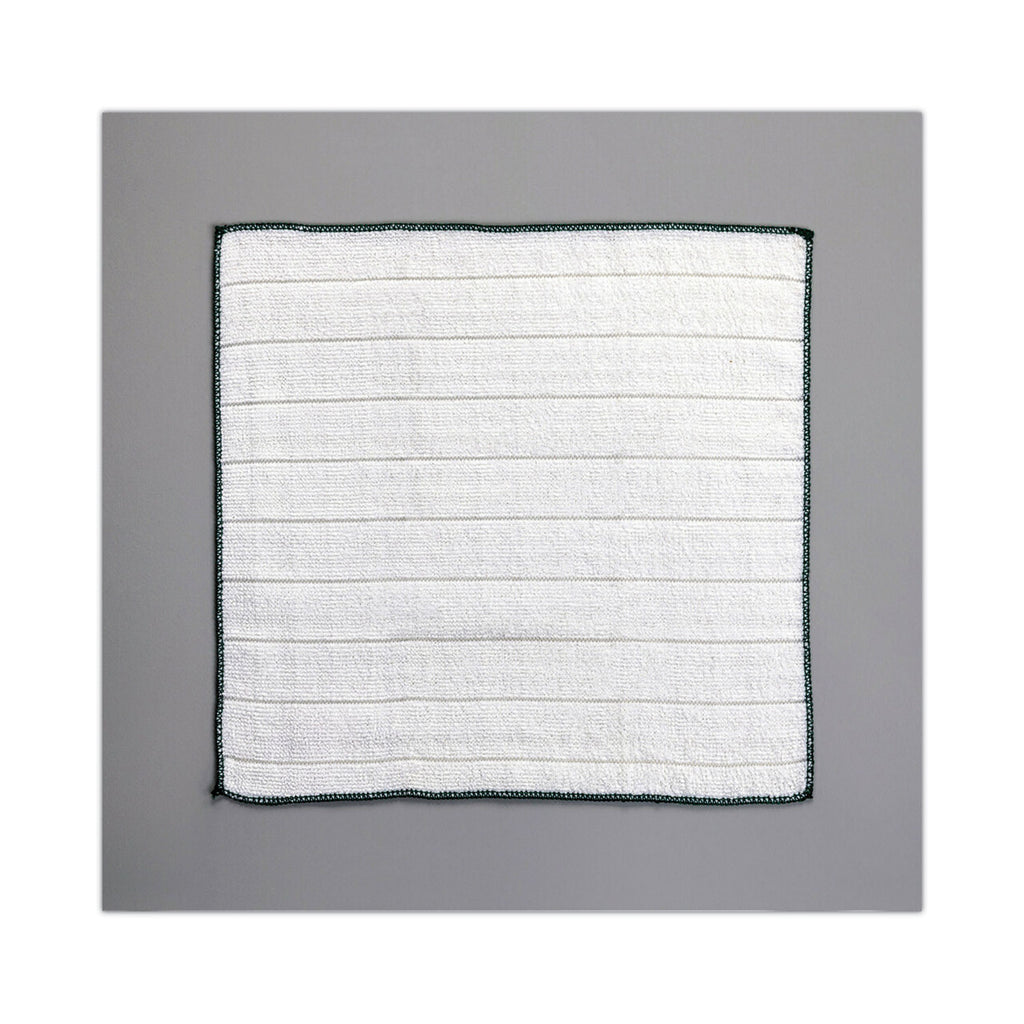 Kitchen Cleaning Cloth, Microfiber, 11.4 x 12.4, White, 2/Pack, 12 Packs/Carton