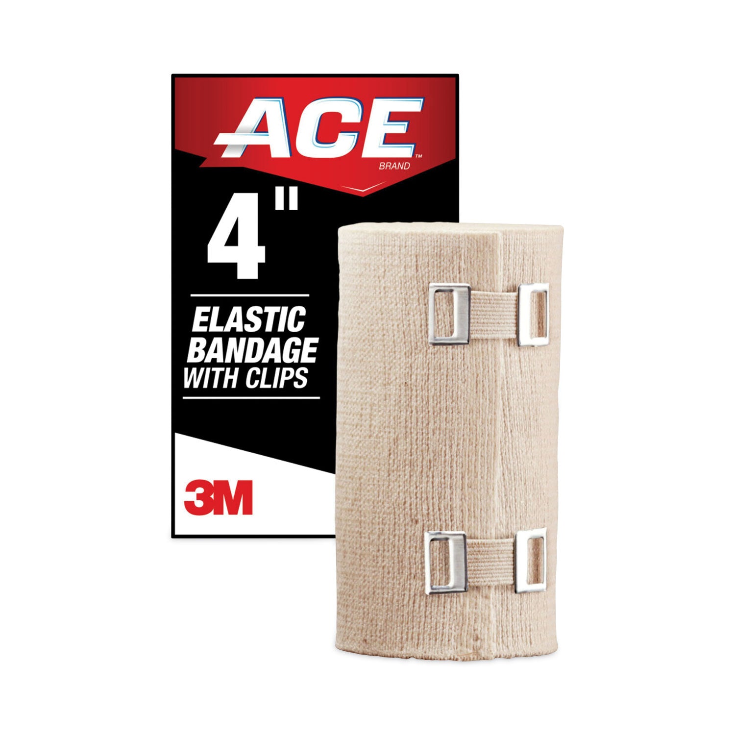 Elastic Bandage with E-Z Clips, 4 x 64 - 