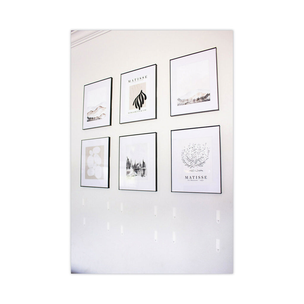 Picture Hanging Strips, Value Pack, Medium, Removable, Holds Up to 12 lbs, 0.75 x 2.75, White, 12 Pairs/Pack