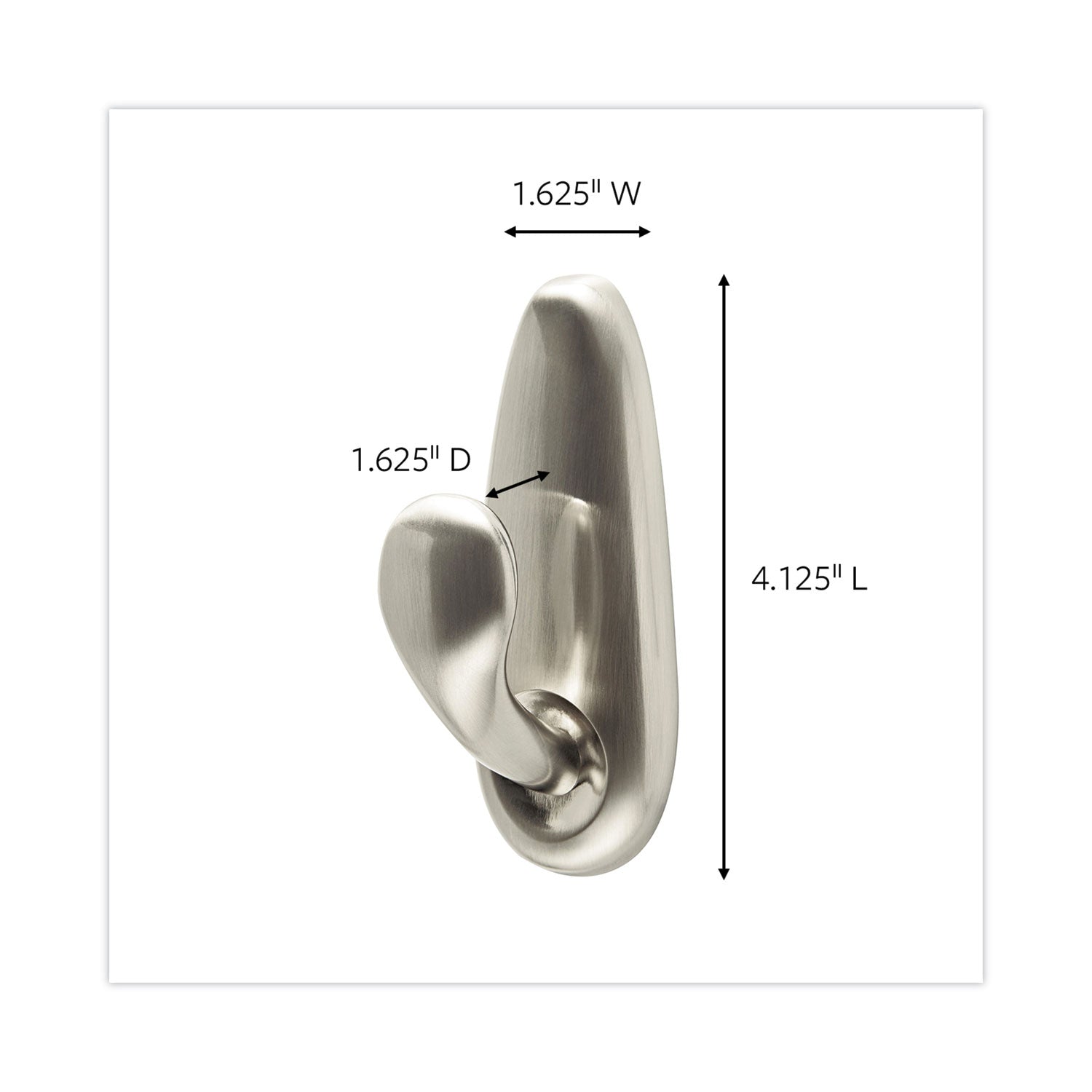 adhesive-mount-metal-hook-large-brushed-nickel-finish-5-lb-capacity-2-hooks-and-4-strips-pack_mmmfc13bn2es - 3