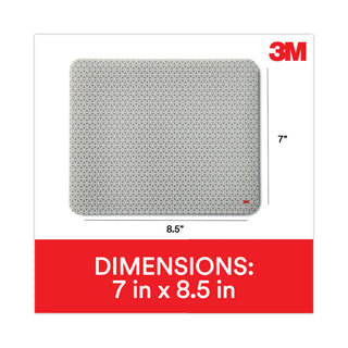Precise Mouse Pad with Nonskid Repositionable Adhesive Back, 8.5 x 7, Bitmap Design - 