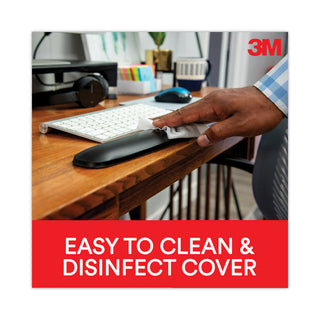 3M Gel Wrist Rest - 2.50" x 25" Dimension - Black - 1 Pack