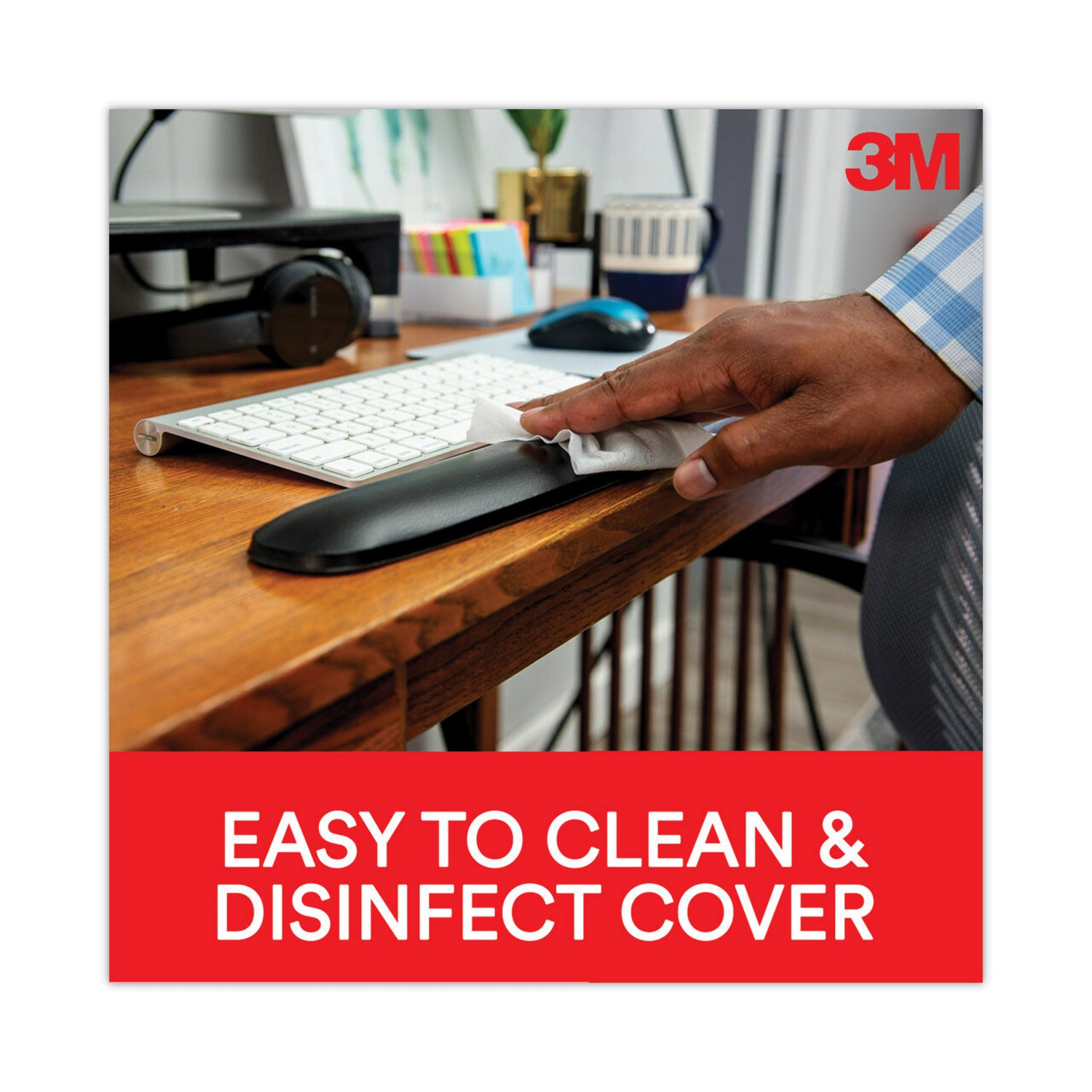 3M Gel Wrist Rest - 2.50" x 25" Dimension - Black - 1 Pack