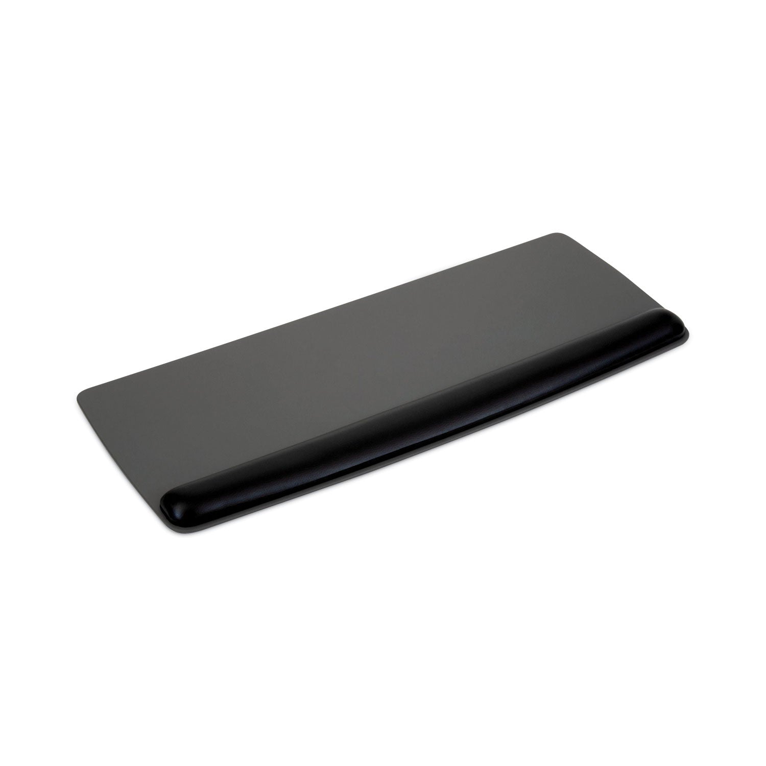 Antimicrobial Gel Mouse Pad/Keyboard Wrist Rest Platform, 25.5 x 10.6, Black/Silver - 