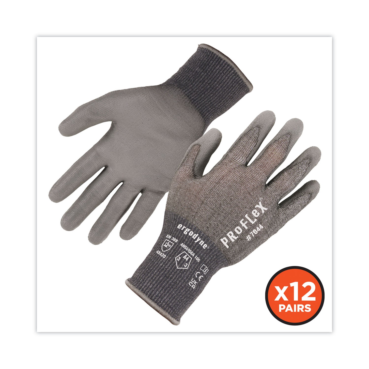 proflex-7044-ansi-a4-pu-coated-cr-gloves-gray-medium-12-pairs-pack-ships-in-1-3-business-days_ego10483 - 2