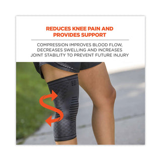 ProFlex 601 Knee Compression Sleeve, Medium, Black, Ships in 1-3 Business Days