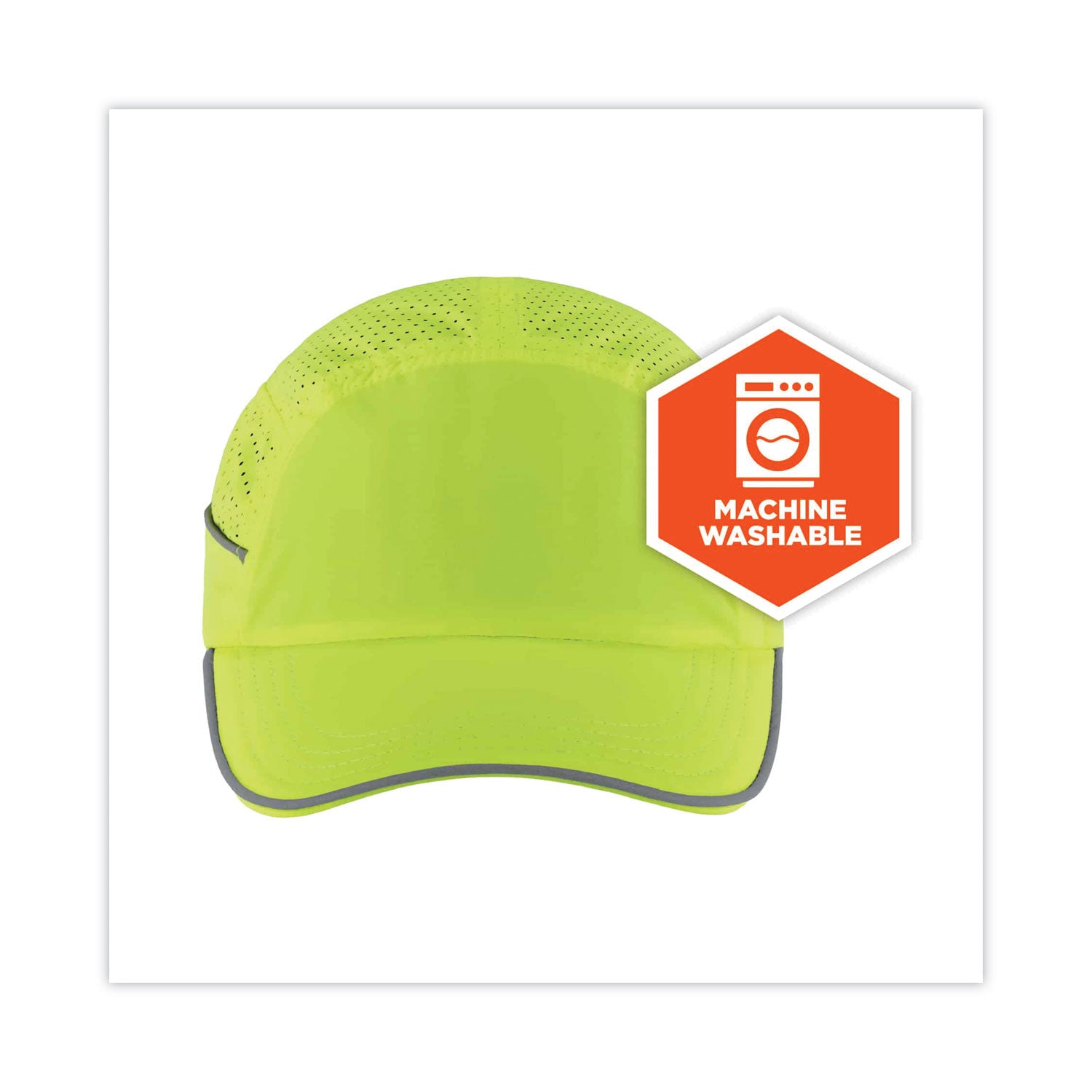 Skullerz 8955 Lightweight Bump Cap Hat, Long Brim, Lime, Ships in 1-3 Business Days