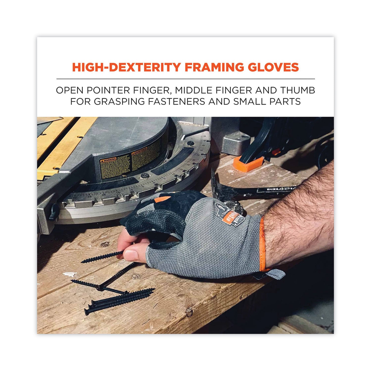 ProFlex 720 Heavy-Duty Framing Gloves, Gray, 2X-Large, Pair, Ships in 1-3 Business Days