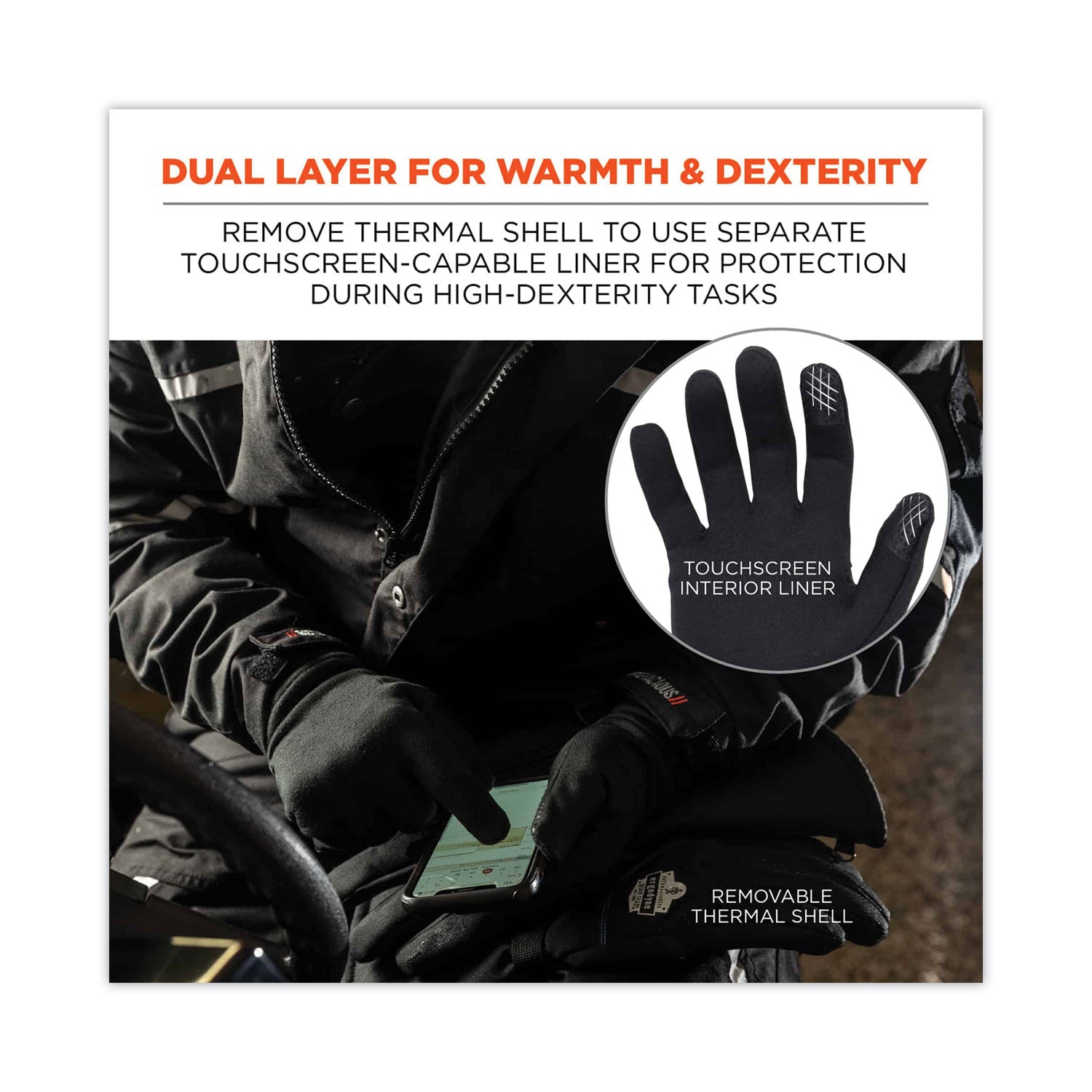 ProFlex 825WP Thermal Waterproof Winter Work Gloves, Black, 2X-Large, Pair, Ships in 1-3 Business Days